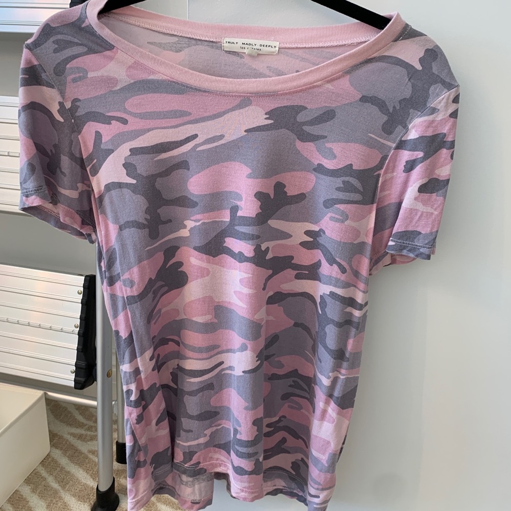 Pink Purple Camo T-shirt